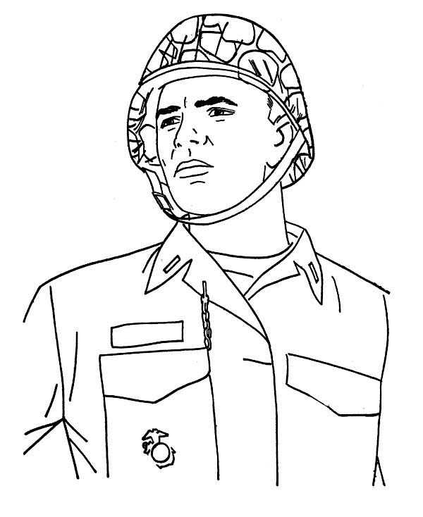 Coloring Pages Of A Soldier