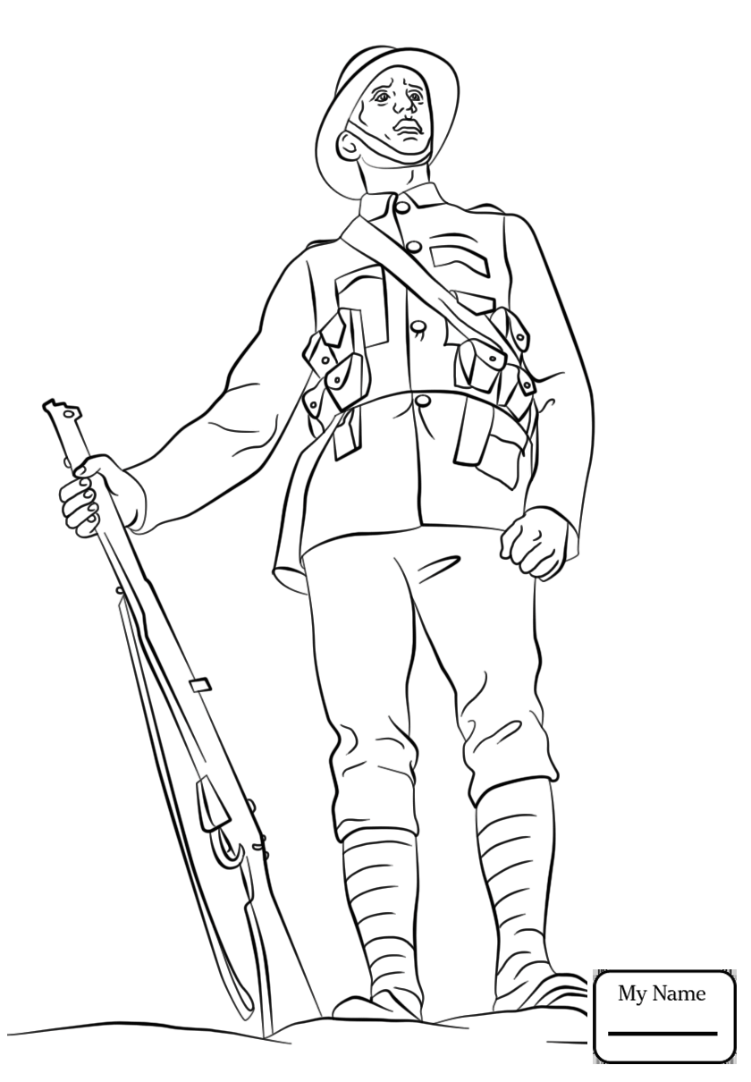 840x1210 Ww2 Coloring Pages Soldiers