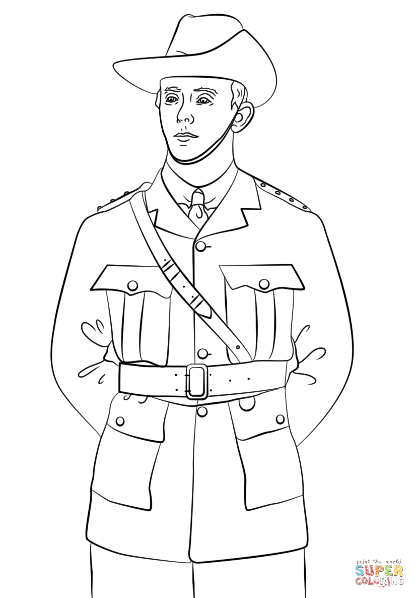 824x1186 Astonishing Soldier Colouring Pages Anzac Coloring Page Free