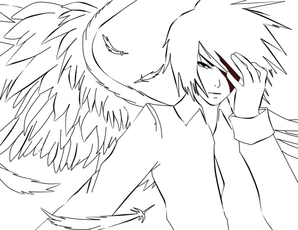 1024x790 Anime Guy Coloring Pages Anime Guy Coloring Pages 11 Pics Of Boy