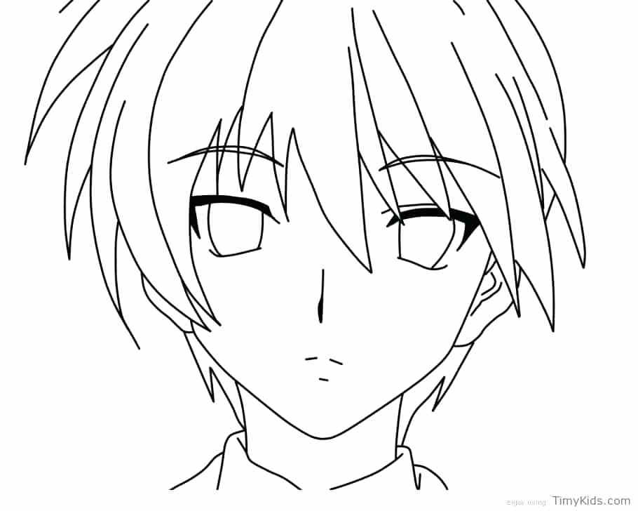 910x728 Boys Coloring Page Anime Boy Coloring Pages For Free Printable