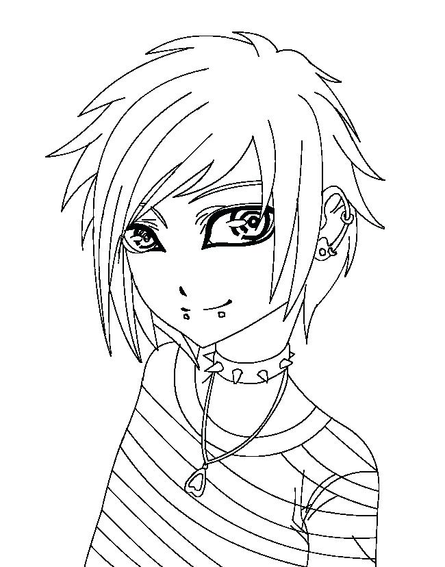 650x828 Printable Anime Coloring Pages Anime Boy Coloring Pages Printable