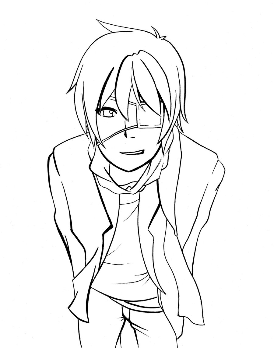 900x1143 Promising Anime Guy Coloring Pages Boy