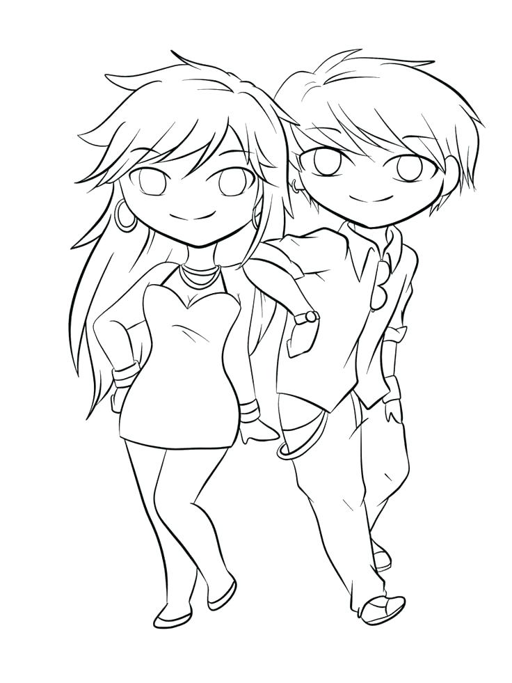 736x981 Emo Girl Coloring Pages Cute Couple Coloring Pages Anime Couple