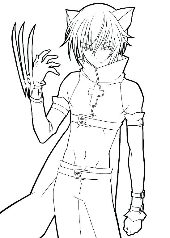 550x771 Anime People Coloring Pages Anime Coloring Sheets Coloring Pages