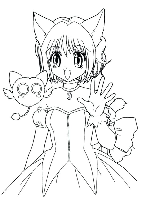 600x843 Aphmau Coloring Pages Anime Girl As Coloring Page Free Printable