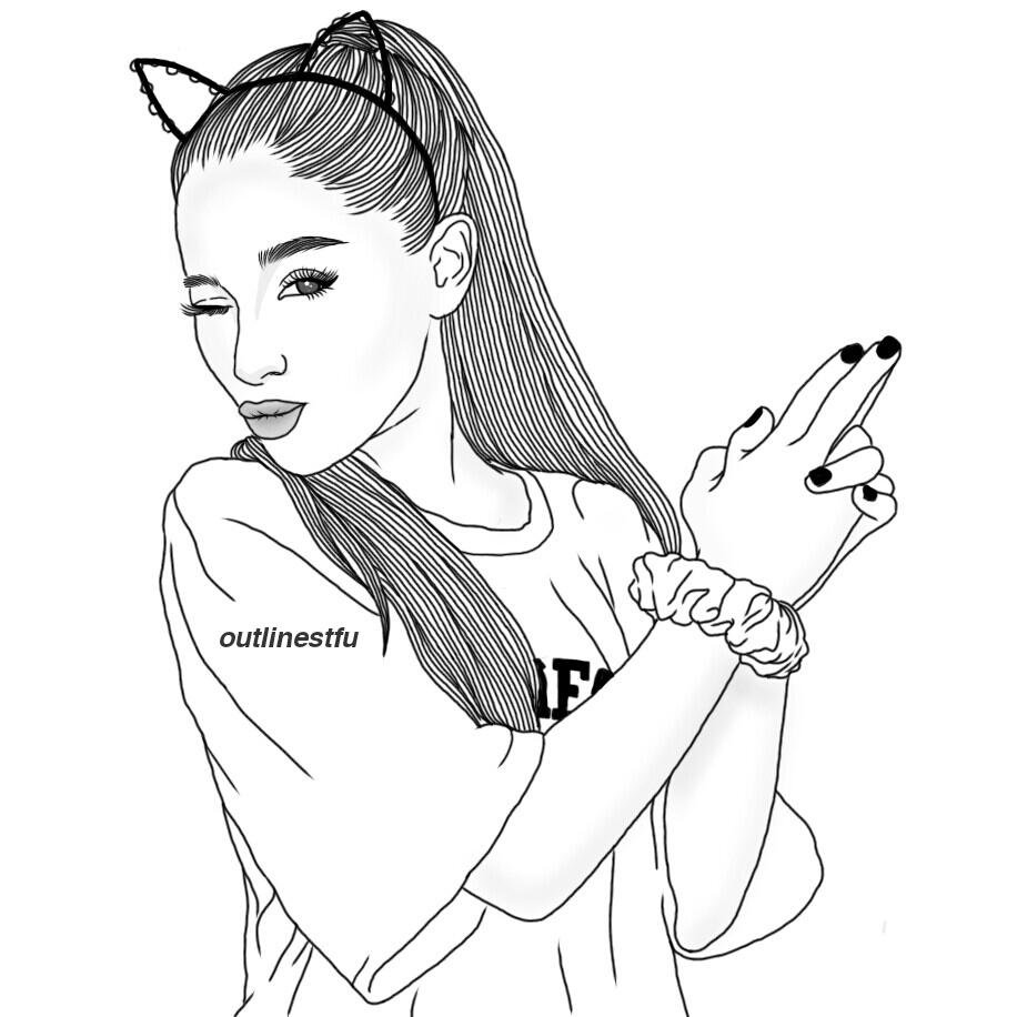 916x916 Ariana Grande Coloring Pages Awesome Ariana Grande Coloring Pages