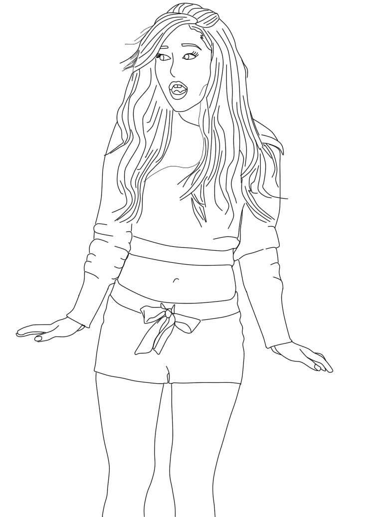 770x1037 Ariana Grande Wip By Rxoxo On For Coloring Pages Auto