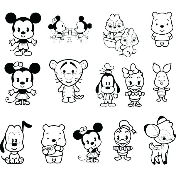 600x600 Baby Disney Princess Characters Coloring Pages