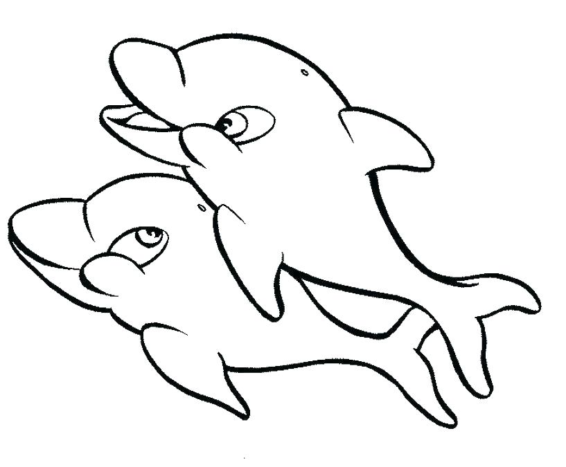 817x675 Cute Dolphin Coloring Pages Baby Dolphin Coloring Pages Cute