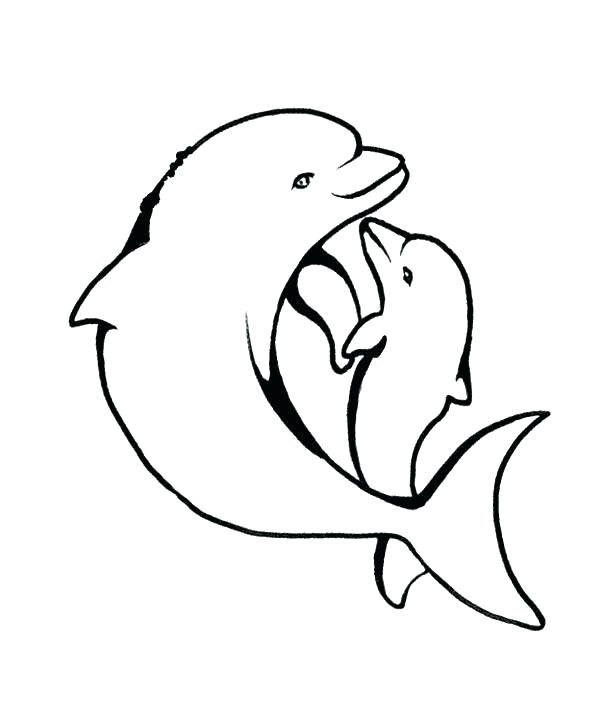 600x716 Cute Dolphin Coloring Pages Dolphin Coloring Pages Free Baby