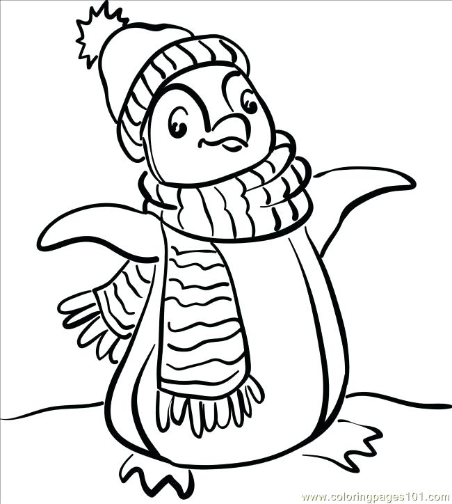 650x724 Penguin Coloring Pages Printable Free Penguin Coloring Pages