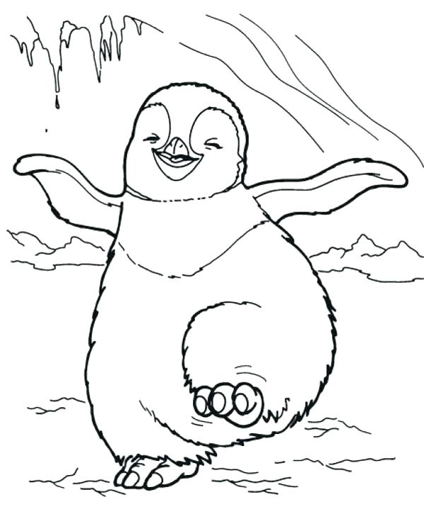 600x726 Baby Penguin Coloring Pages Coloring Pages Of Penguins Ba Penguin