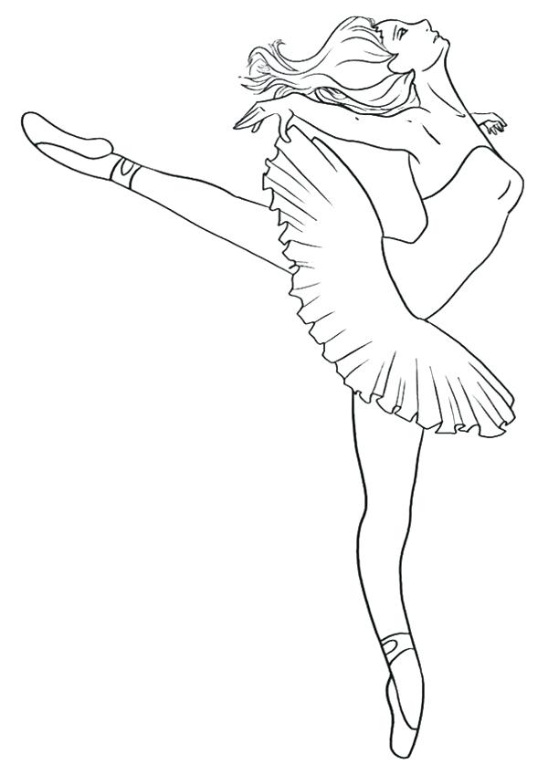 600x849 Coloring Sheets Ballet Dancer To Print Pages Free Printable Kids