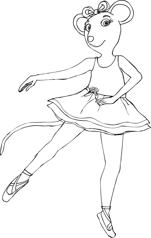 509x800 Angelina Ballerina Coloring Pages