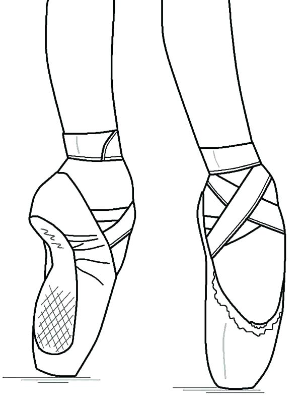 600x803 Ballet Coloring Page Beautiful Ballerina Shoes Coloring Pages Bulk