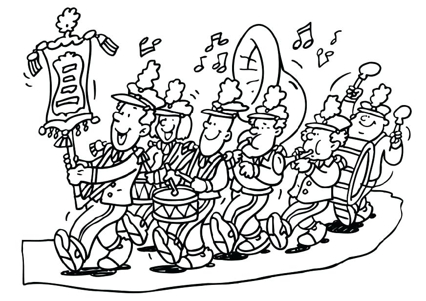 872x616 Marching Band Coloring Pages County School District Marching Band