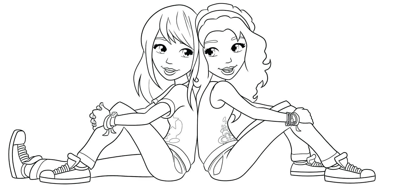 Coloring Pages Of Best Friends