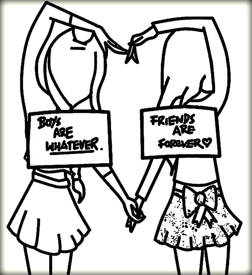 840x915 Coloring Pages Of Best Friends