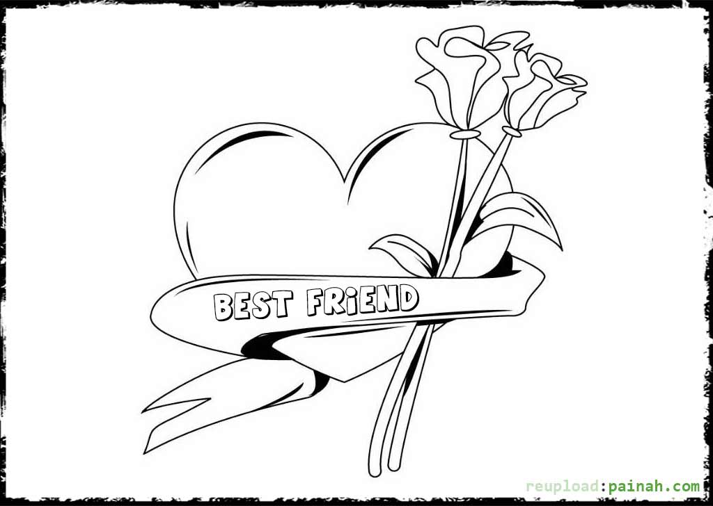 Coloring Pages Of Best Friends Forever