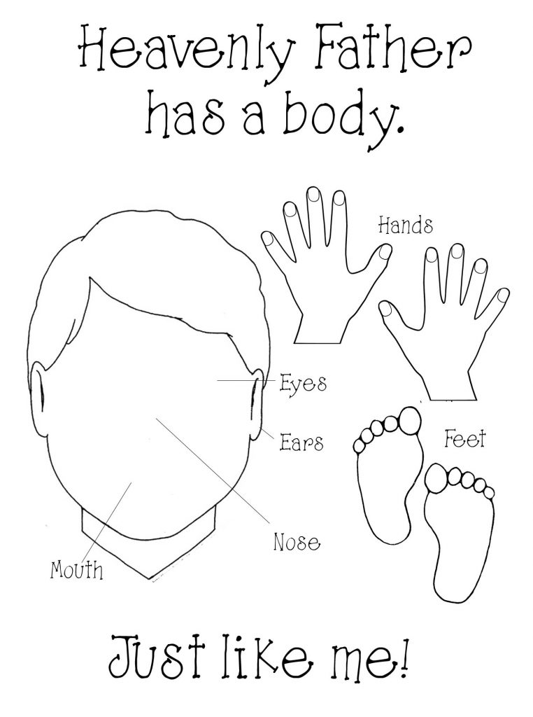 762x1024 Lds Coloring Pages I Have A Body