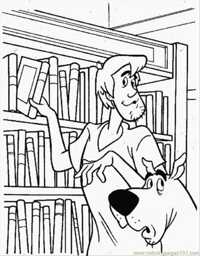 650x834 Coloring Pages In Library Coloring Page (Cartoons Gt Scooby Doo