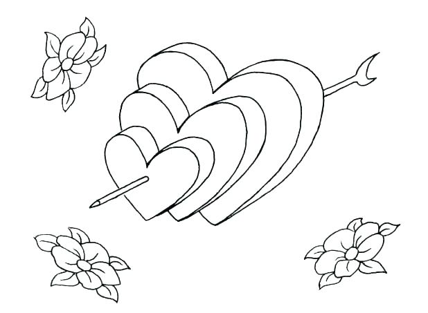 618x453 Printable Hearts To Color Coloring Printable Broken Heart Coloring