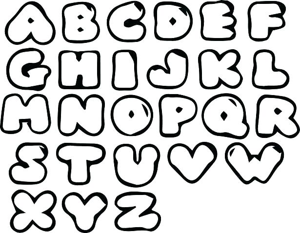 615x478 Bubble Letter Coloring Pages Bubble Letter Coloring Pages Bubble