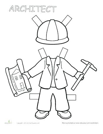 350x453 Career Coloring Pages Career Day Coloring Pages Career Paper Dolls