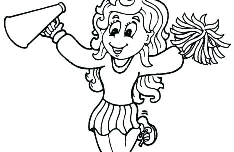 469x304 Cheerleading Coloring Pages Cheerleader Coloring Pages