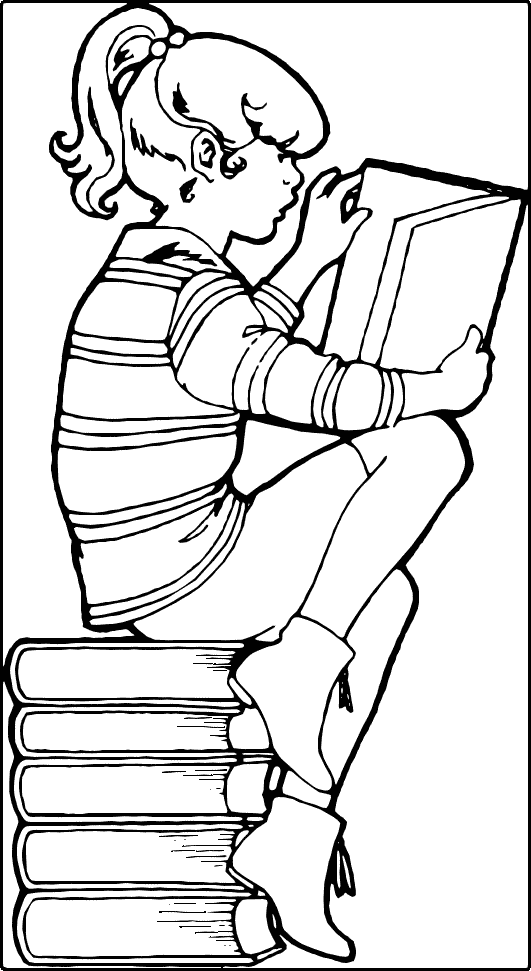 531x971 Coloring Pages Children Reading Wallpapersskin