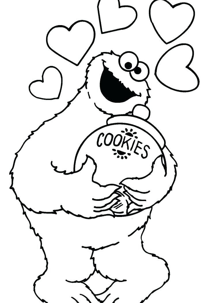 736x1050 Sweet Chocolate Chip Cookie Coloring Page Cookie Cute Cookies