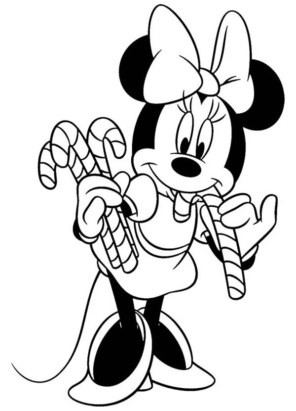600x831 Minnie Mouse Christmas Coloring Pages