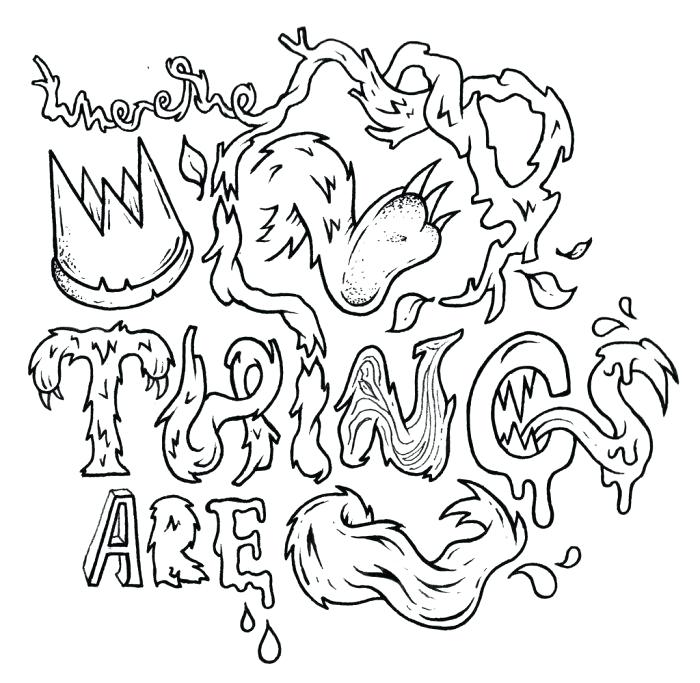 700x683 Where The Wild Things Are Printable Colouring Pages Coloring Cool