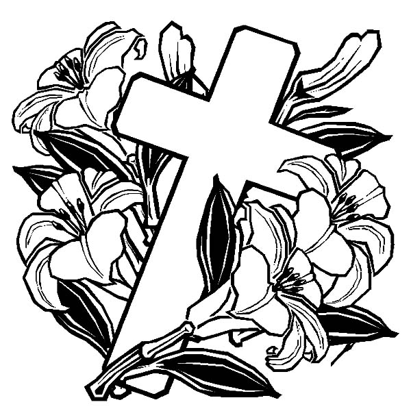 600x600 Cross Coloring Pages