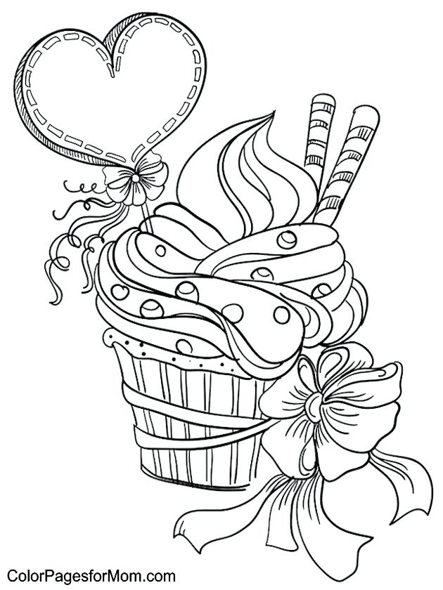 630x840 Coloring Pages Of Cupcakes And Cookies Cookie Coloring Pages Epic