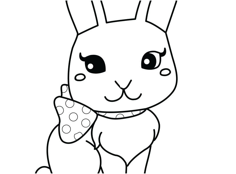 827x609 Bunnies Coloring Pages
