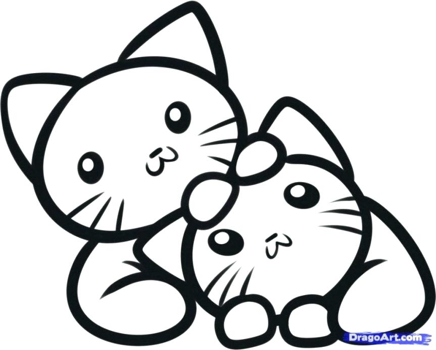 863x694 Baby Kitten Coloring Pages Coloring Pages Cute Kitty Coloring