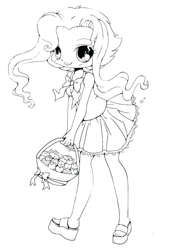 757x1024 Anime Girl Coloring Page Cute Girl Coloring Pages Cute Girl