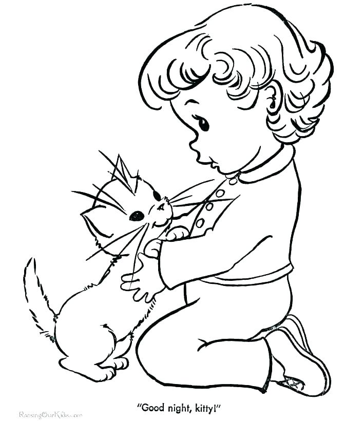 670x820 Kitten Coloring Page Cute Kitten Coloring Pages Cat And Kitten