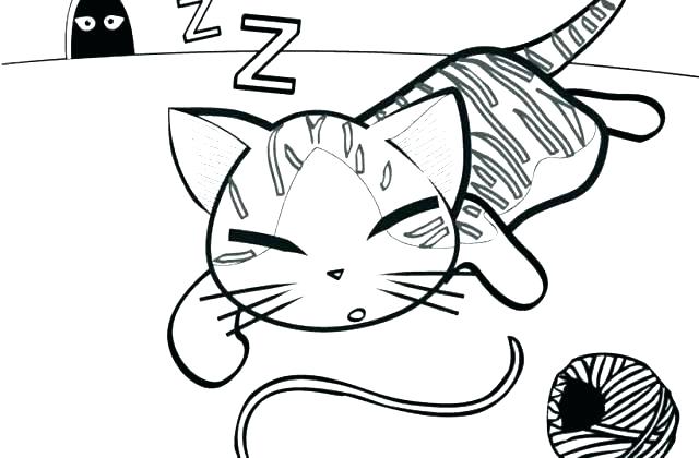 640x420 Kitten Coloring Pages Printable Kitten Coloring Page Kitten