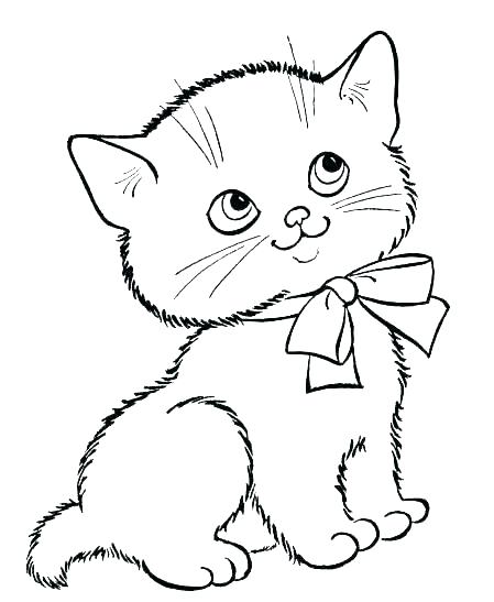 449x547 Cute Kitten Cat Coloring Pages Printable Coloring Coloring Pages