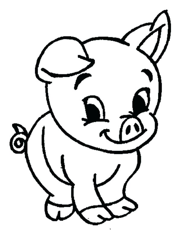 Coloring Pages Of Cute Pigs