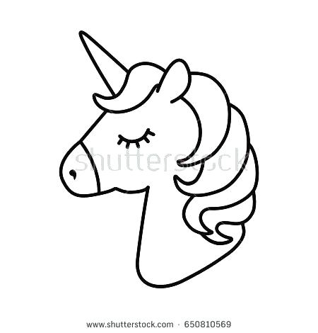 450x470 Unicorn Head Coloring Pages As Well As Unicorn Picture To Color