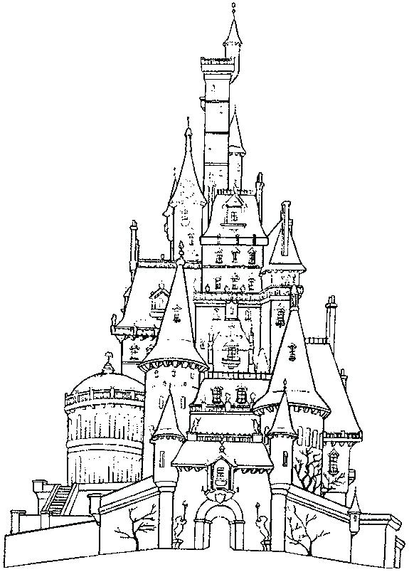 575x804 Disney Castle Coloring Page Castle Coloring Pages Printable Castle