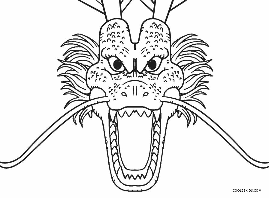 896x661 Printable Dragon Coloring Pages For Kids Cool2bkids
