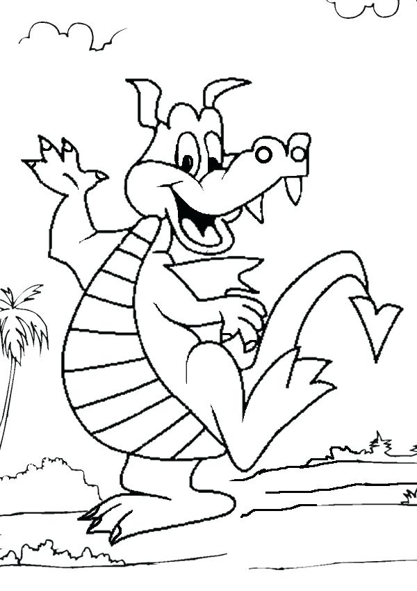 600x850 Dragon Coloring Pages For Kids Shippa.co