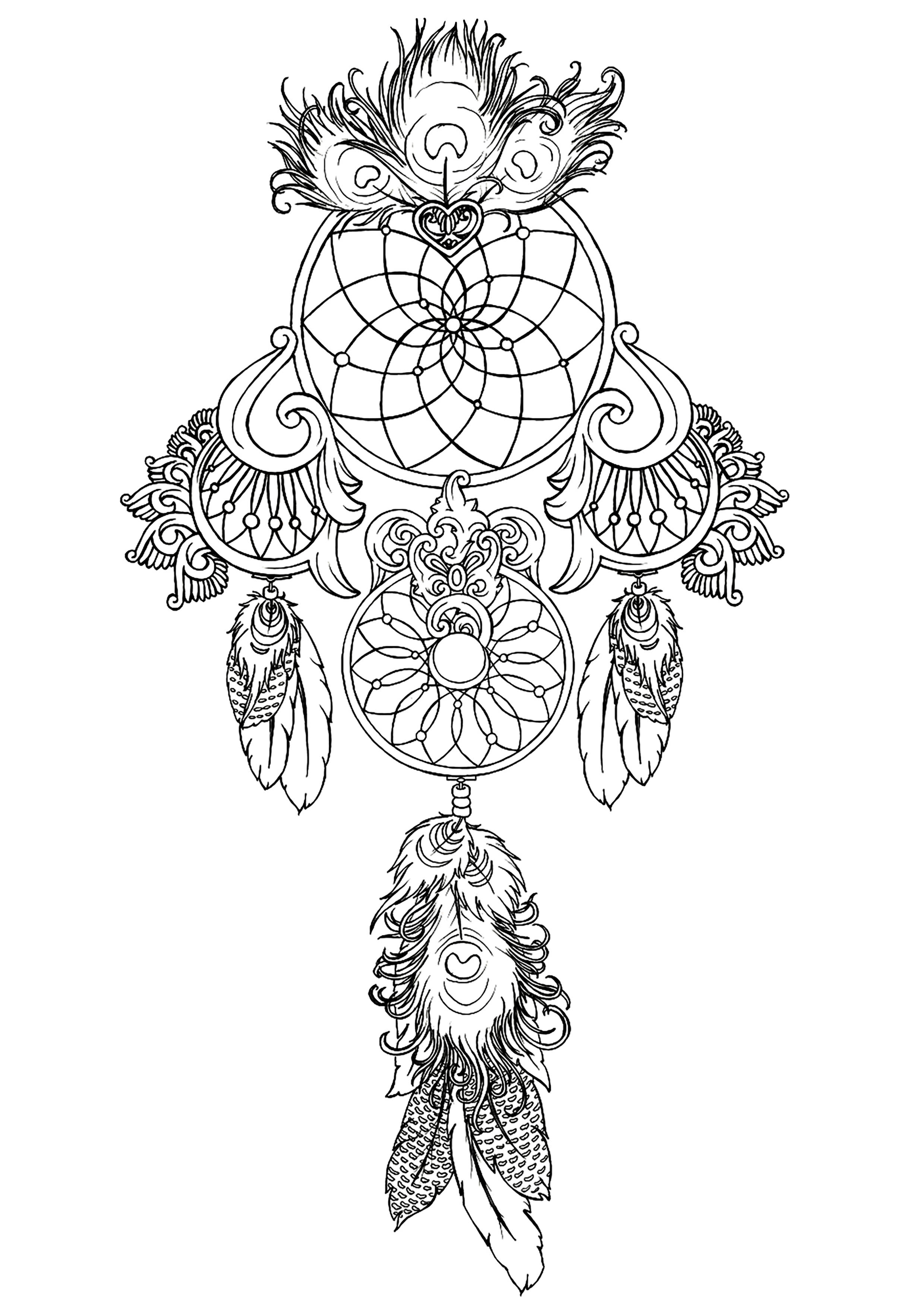 2479x3514 Dreamcatcher To Print 1