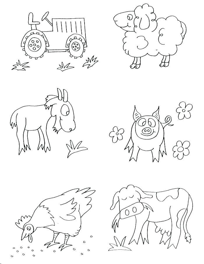 700x906 Farm Color Pages Farm Farm Animal Coloring Sheets For Preschool