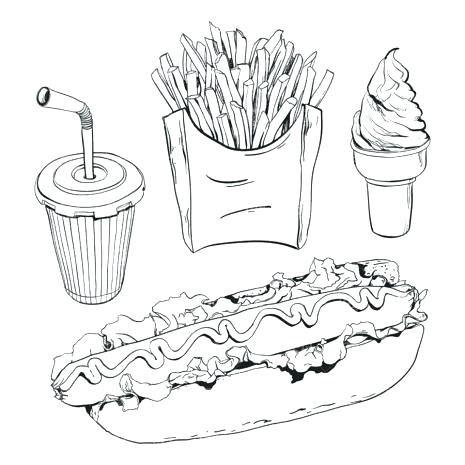 465x465 Junk Food Coloring Pictures Luxury Fast Food Coloring Pages